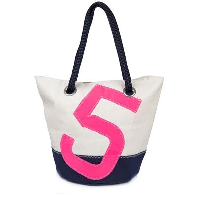 Sandige Handtasche aus 100% recyceltem Schleier - Rose Nr. 5