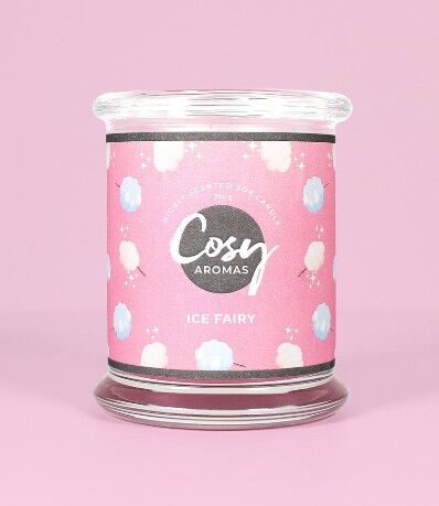 Eisfee Kerze im Glas (240g)