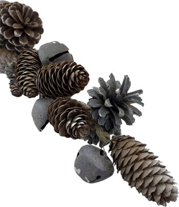 Landelijke kerst decoratie hanger- Guirlande Pinecone | 55cm | Sfeervolle kerst versiering | Matériaux naturels | Esprit 4