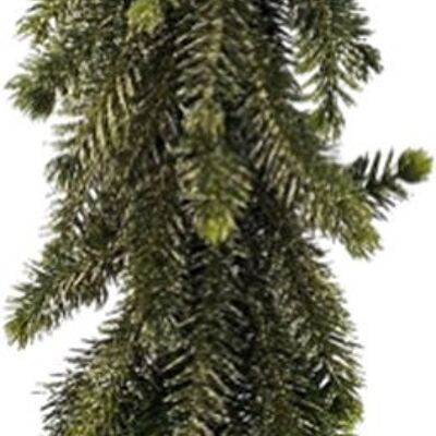 Natuurlijke kunst kerstboom - Glitzerboom | 50cm | Decoratieve kunst kerstboom | Glitzer | Houten Voet | Grün