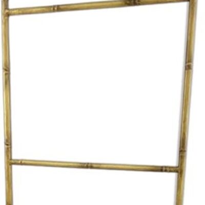 Metalen decoratie ladder - Bamboe | 173 x 45 cm | Opbergrek gemaakt van metaal met natuurlijke uitstraling | Bruin