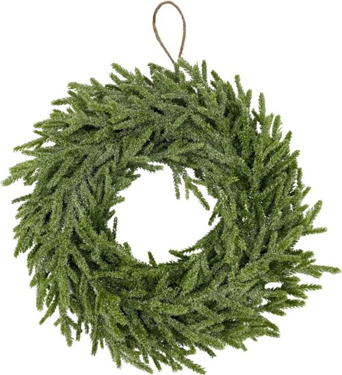 Kerstkrans - Naturel | ø 30 cm | Decoratieve groene kerstkrans DIY | Groen