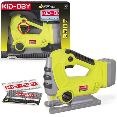 Sierra de calar eléctrica con luz - Juego de imitación DIY - A partir de 3 años - KID-OBY - 813087