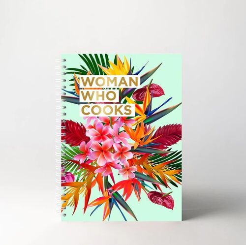 Cahier de Recettes Woman Who Cooks - Tropical Blue