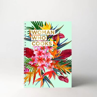 Donna che cucina - verde tropicale