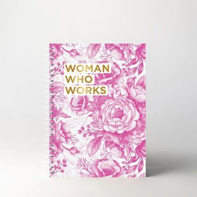Woman Who Works - Pink Peonies
