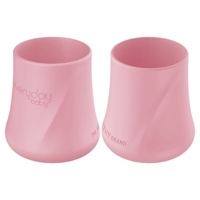 Silicone Cup 2-pack Purple Rose