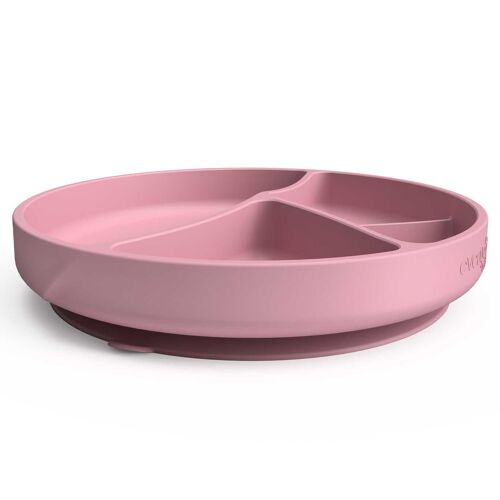 Silicone Suction Plate Purple Rose