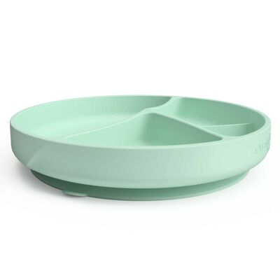 Assiette Ventouse Silicone Vert Menthe