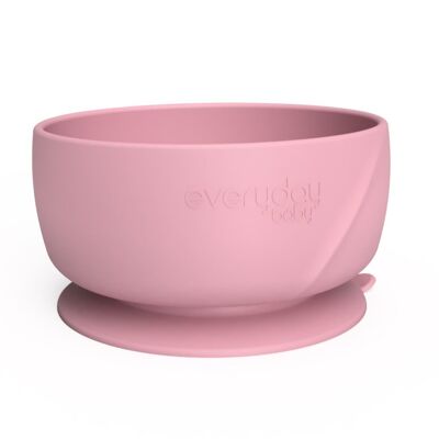 Silicone Suction Bowl Purple Rose