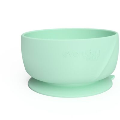 Silicone Suction Bowl Mint Green