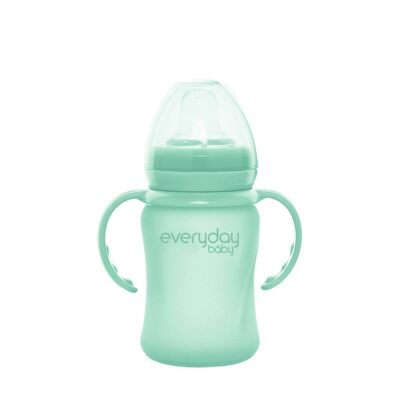 Glass Sippy Cup Healthy + 150 ml Mint Green