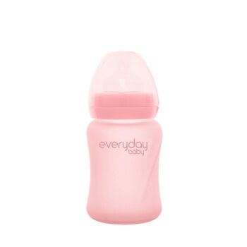 Biberon Verre Healthy + 150 ml Rose Rose 1