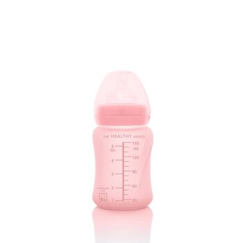 Biberon Verre Healthy + 150 ml Rose Rose 4