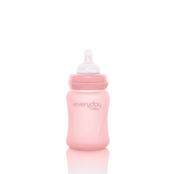 Biberon Verre Healthy + 150 ml Rose Rose 6