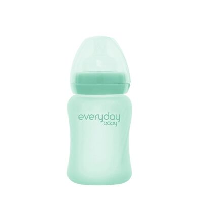 Glass Baby Bottle Healthy + 150 ml Mint Green