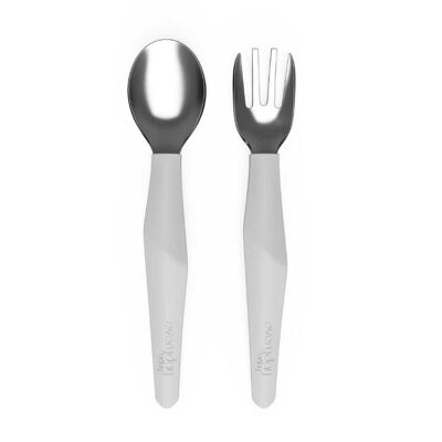 Cubiertos de Acero Inoxidable Quiet Grey Pack de 2