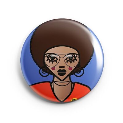 BADGE "Angela" / par l'illustratrice ©️Stéphanie Gerlier