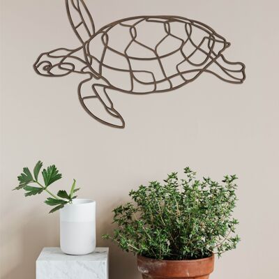 Tortue de Mer - 70cm - Noyer