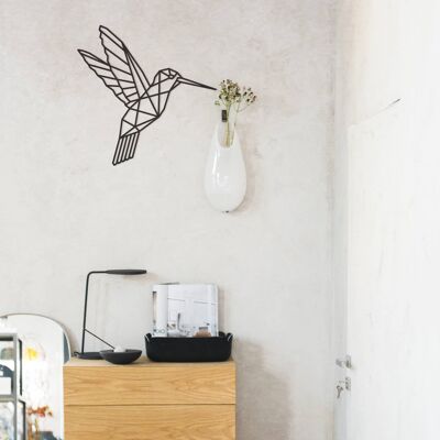 Kolibrie geometrisch - 70cm - Eikenhout