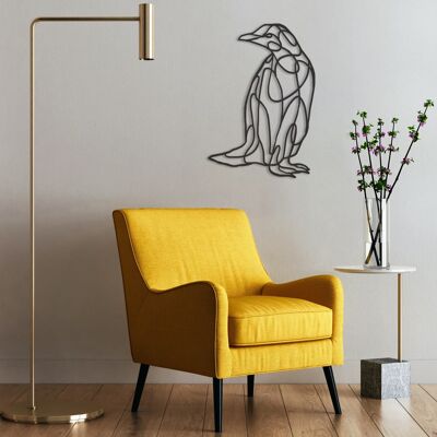 Pingouin - 70cm - Bois de chêne