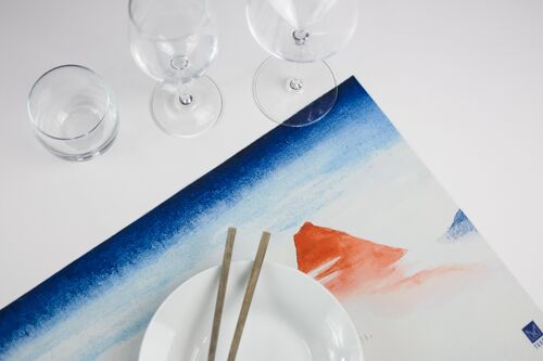 Set de table Japon bleu