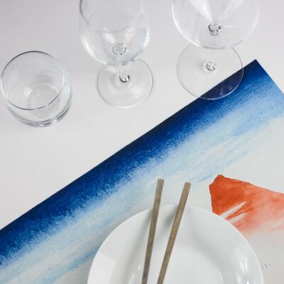 Set de table Japon bleu