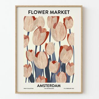 "Flower Market Amsterdam" ART PRINT - Différentes tailles 2