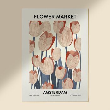 "Flower Market Amsterdam" ART PRINT - Différentes tailles 1