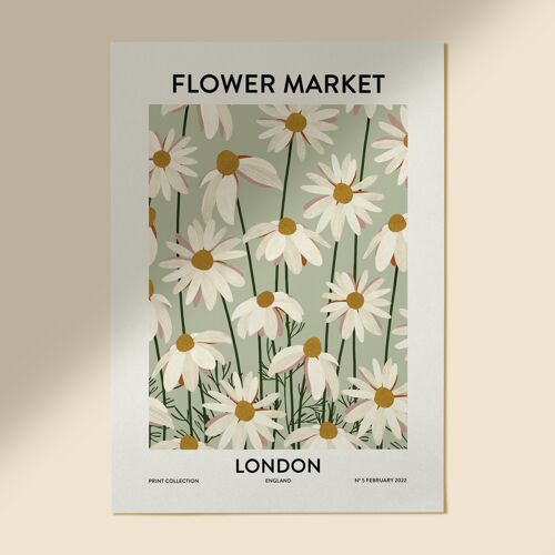 Lámina artística "flower market london" - Varios tamaños