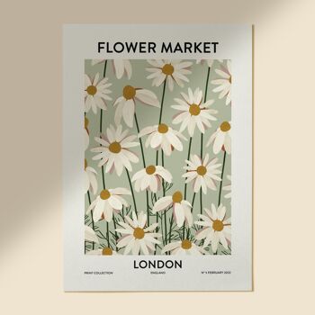 Flower Market London Art Print - différentes tailles 1