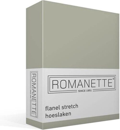 Romanette Velor Fitted Sheet Salie Green 160x220