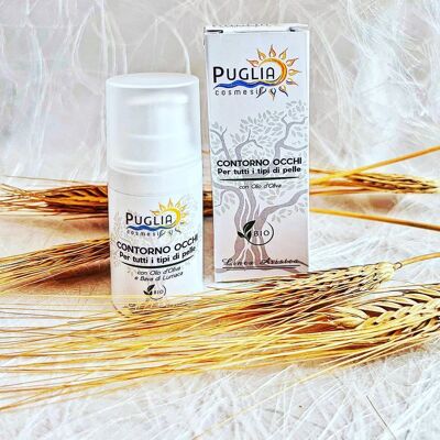 Crema Contorno Occhi per tutti tipi di pelle con olio d'oliva antimacchia biologico e antirughe grazie alla bava di lumaca