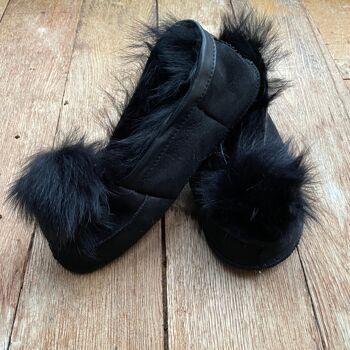 Chaussons Toscan Shearling - Noir 4
