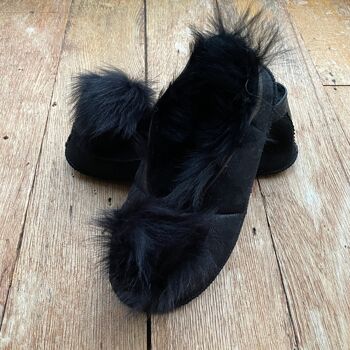 Chaussons Toscan Shearling - Noir 5