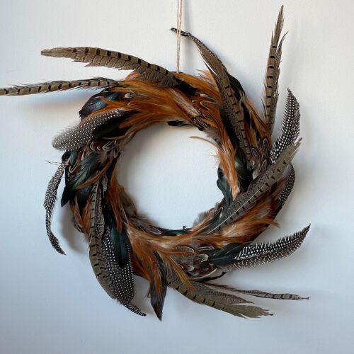 Pheasant Feather Wreath