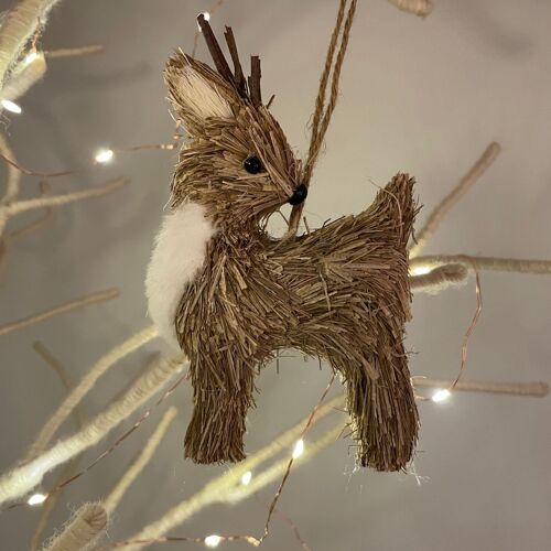 Deer Ornament - Natural