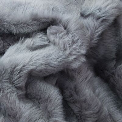 Dolphin Grey Shearling Throw Rug - 60cm x 120cm