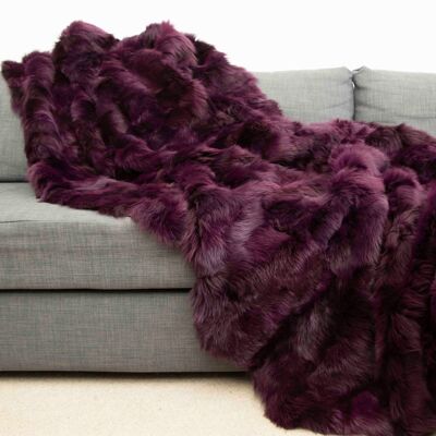 Bordeaux Toscana Shearling Throw | Rug | 135cm x 165cm