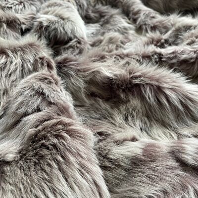 Dusky Plum Toscana Shearling Throw | Rug | Wildash London - 180cm x 230cm