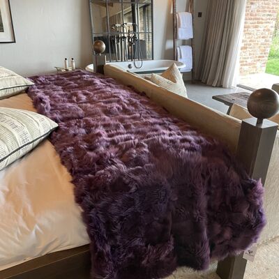 Toscana Shearling Throw | Rug | Amethyst - 175cm x 230cm