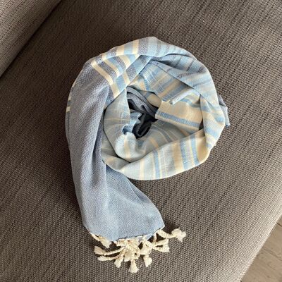 Striata Hammam Towel | Blue Stripe
