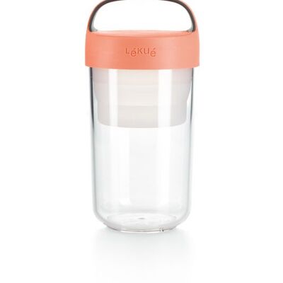 JAR TO GO 600 ml CORAL*