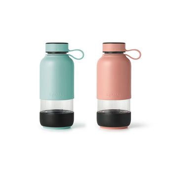 Bottle to go turquoise (verre)* 6