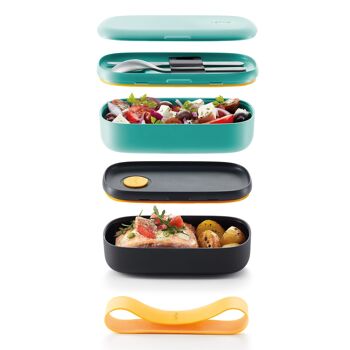 Lunch box turquoise 4