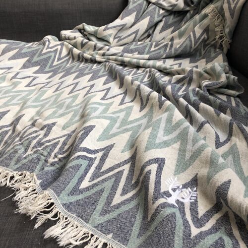 Sirocco Organic Cotton Jacquard Weave Throw