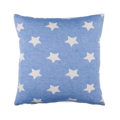 Starbright Cushion 45cm Royal Blue/Ecru