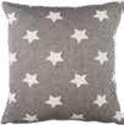 Starbright Cushion 45cm Black/Ecru