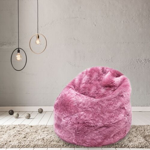 Sheepskin Beanbag Chair Icelandic Shorn Vintage Rose Sheepskin Bean Bag - Junior