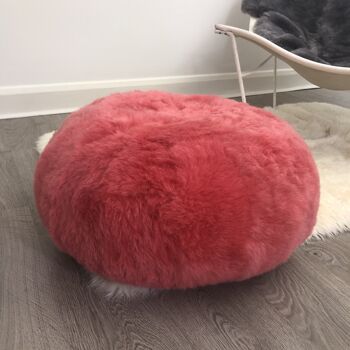 Pouf en peau de mouton Hot Buns - Fourrure islandaise rasée TOUTES LES COULEURS - Gris froid 5